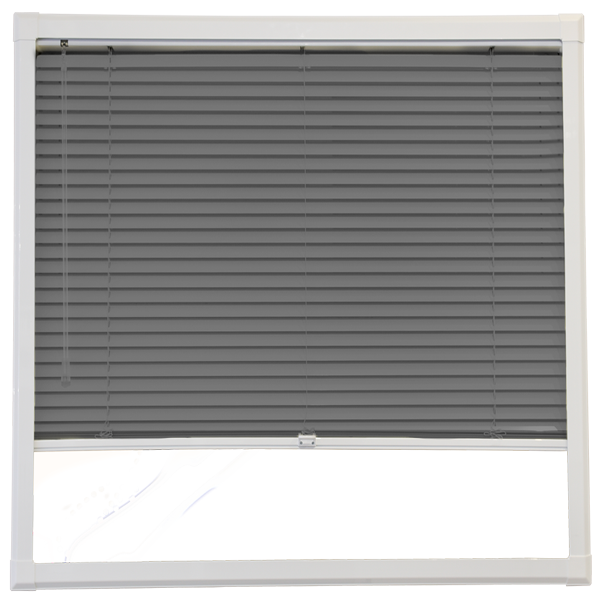 Unus Venetian Dark Grey Caravan Blind
