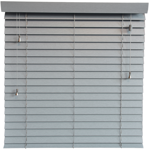 Faux Wood 50mm Grey Caravan Venetian Blind