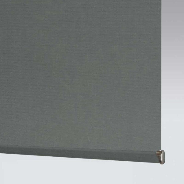 Abbey Blackout Charcoal Caravan Roller Blind