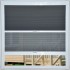 Duplus AbbeyCell Blackout Dark Grey Caravan Blind