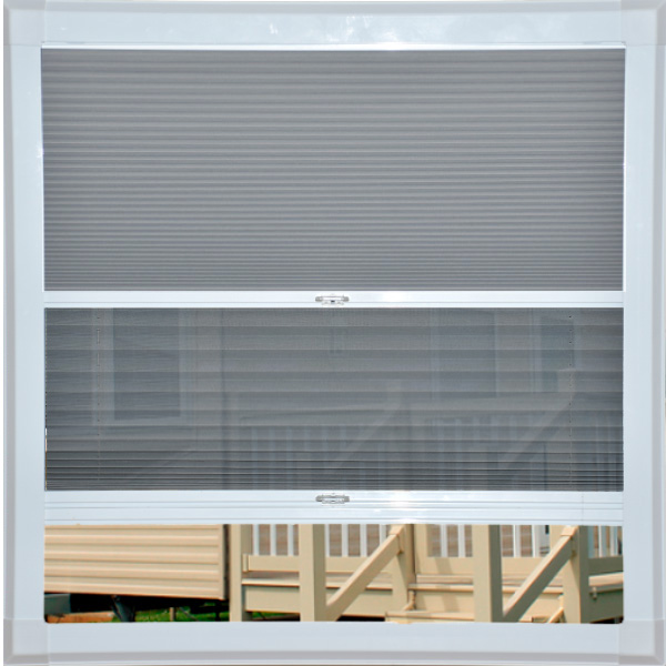 Duplus AbbeyCell Dimout Light Grey Caravan Blind